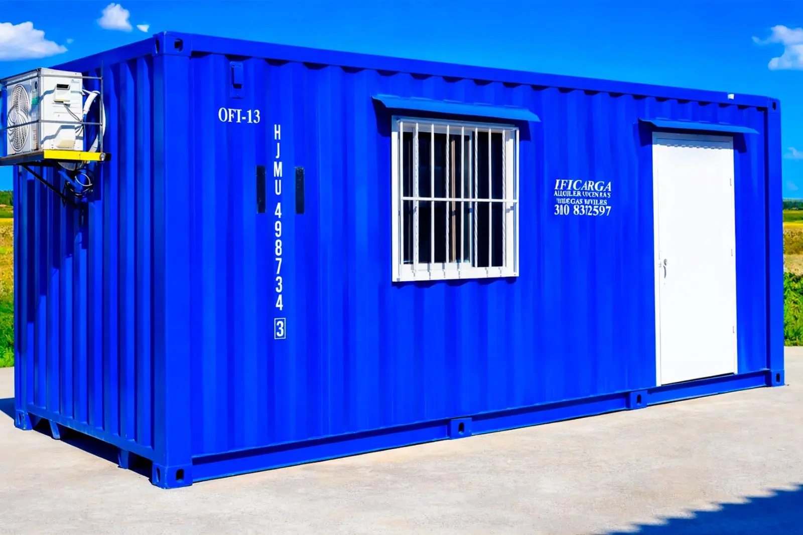 Oficina modular en contenedor instalada y lista para usar en Santa Marta